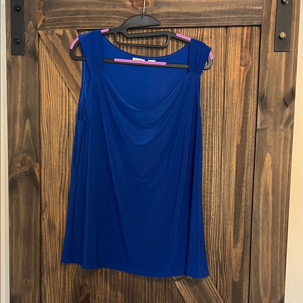 Cato Vibrant Blue Sleeveless Top